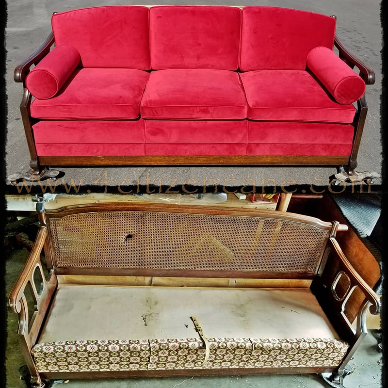 Upholstery Repair Shop Serving Orange County Ca and Beyond Cane Chair