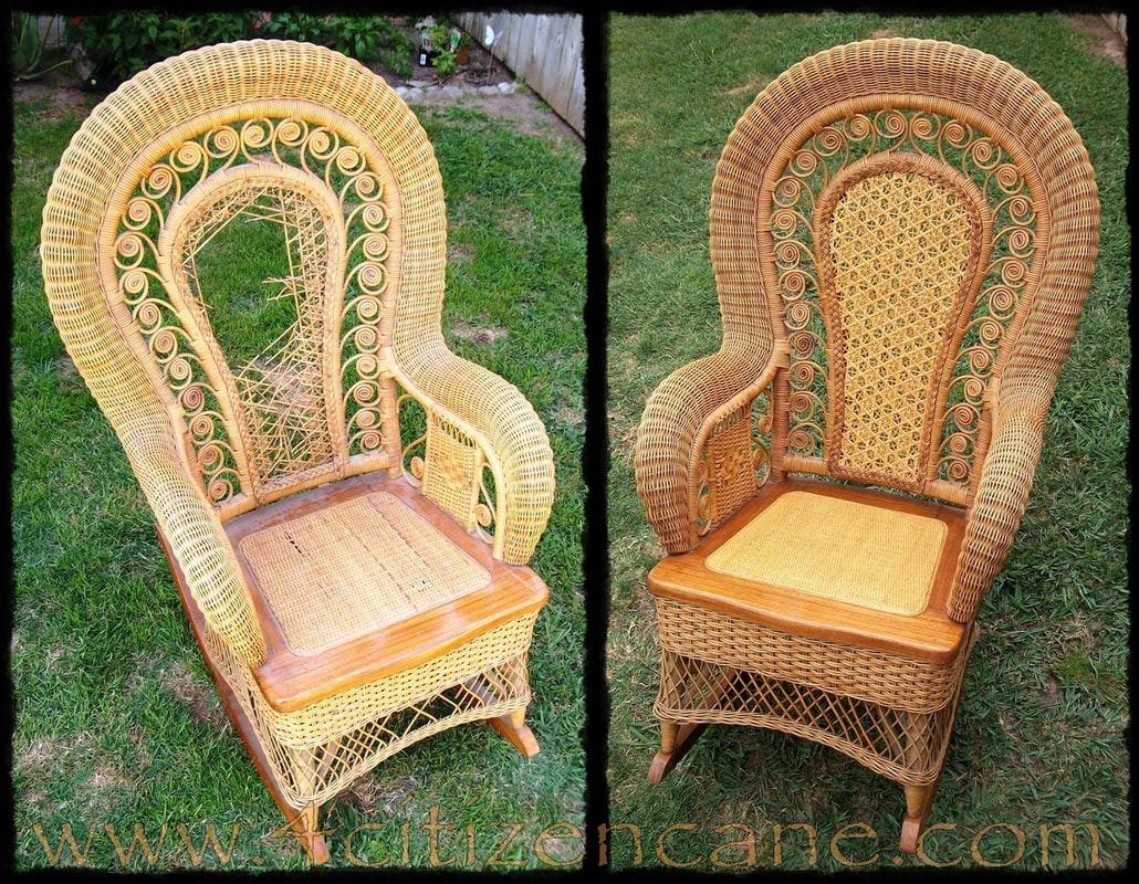 Wicker chair restoration hot sale